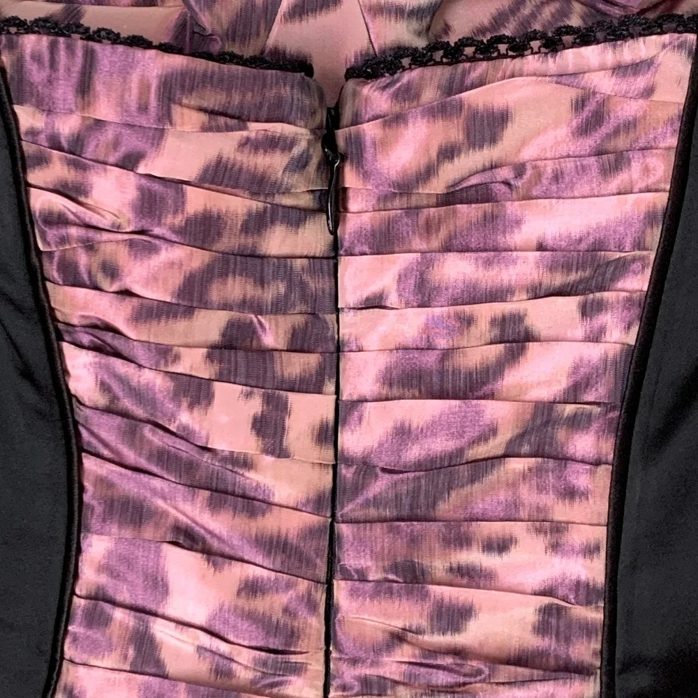 Bebe size XS ruched taffeta dress NWT - Picture 10 of 16